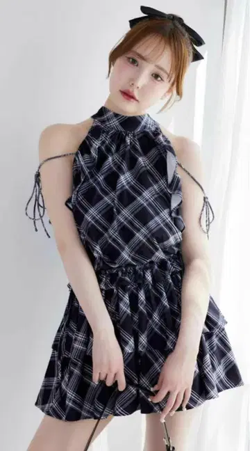 NICE CLAUP 프릴 미니 원피스 택 포함 미사용 새상품