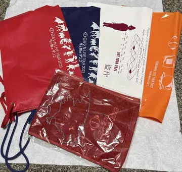 요루시카 달과 고양이의 댄스 머플러 타월 쇼핑백 4종 포함 총 5종
