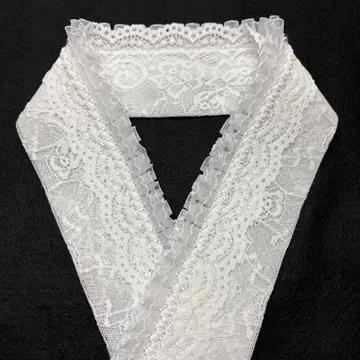 레이어드 카라 다테에리 장식 카라 프릴 더블 프릴 화이트 레이어드 카라