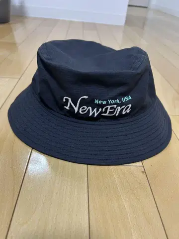 New Era 버킷 햇 블랙