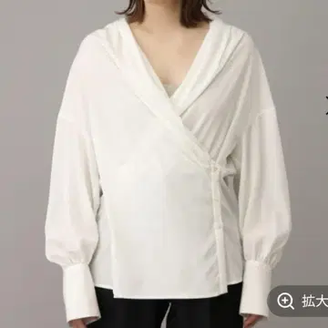 카오스 블라우스 카슈쿨 롱 슬리브 블라우스 개더