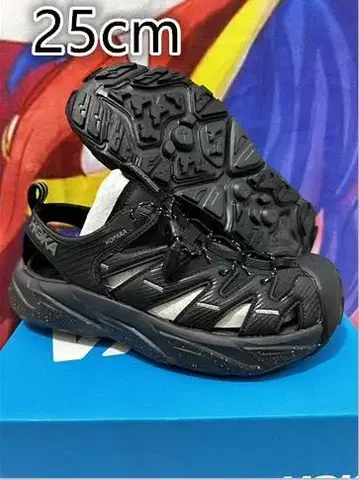 새상품 HOKA ONE ONE Hopara 샌들 블랙 25cm