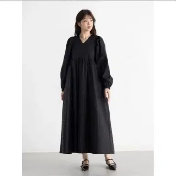 [새상품급] vin 코튼 원피스 블랙