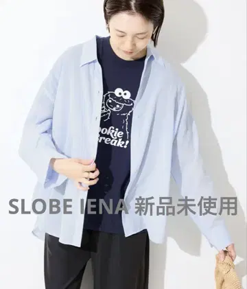 SLOBE IENA 시어 코튼 개더 슬리브 셔츠 [미사용 새상품]
