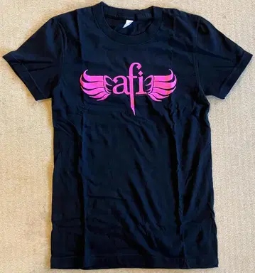 AFI 윙 로고 여성용 핏 T S 사이즈 블랙
