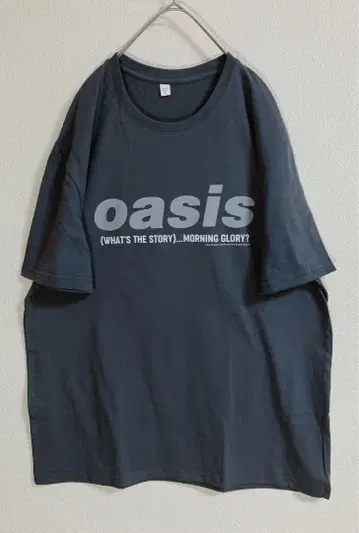oasis 오아시스 로고 티셔츠 밴딩 티셔츠