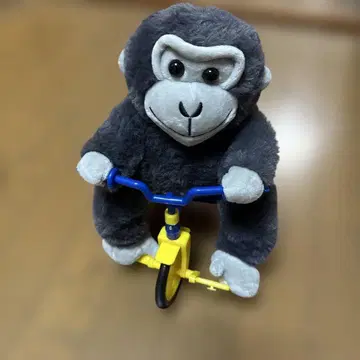 TAITO 한정판 자전거를 탄 고릴라 봉제 인형