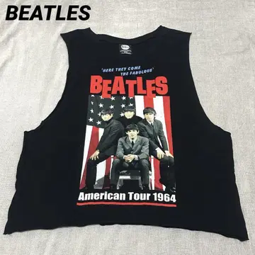 [레어] BEATLES 비틀즈 컷오프 탱크탑 밴드 티셔츠