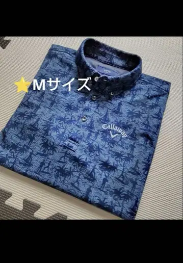 캘러웨이 골프웨어 피케 셔츠 M 알로하 올 패턴