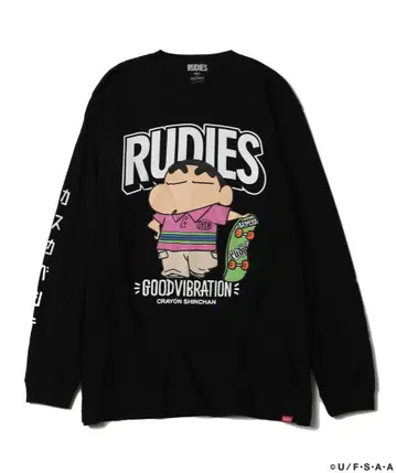 RUDIES 짱구는 못말려 롱 슬리브 T셔츠 L 사이즈