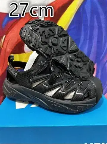 새상품 HOKA ONE ONE Hopara 샌들 블랙 27cm