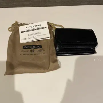 ASSOV 앗소브 가죽 지갑 블랙