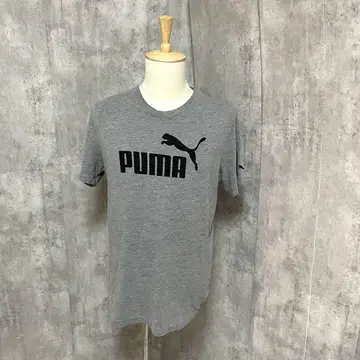 PUMA 로고 프린트 심플 티셔츠 스포츠 트레이닝 얇은 소재