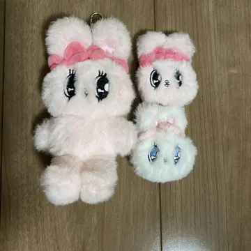 ESTHER BUNNY 봉제 인형 키링 헤어 밴드