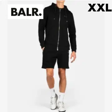XXL 남성용 BALR. 로고 축구 저지 후드티