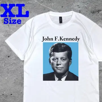 나가세 토모야 착용 jfk 존 F 케네디 대통령 반팔 티셔츠 화이트