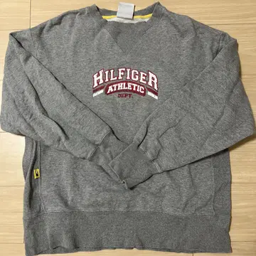 HILFIGER 그레이 V넥 맨투맨