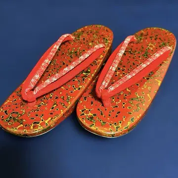 미사용품 츠가루 칠 조리 22.5cm 유카타 여름 기모노