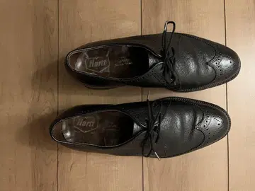 1970년대 Hartt 카멜 가죽 단축 윙팁