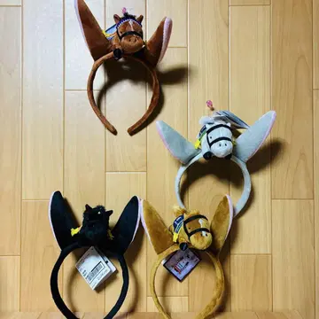 서러브레드 컬렉션 마스코트가 달린 머리띠 2개