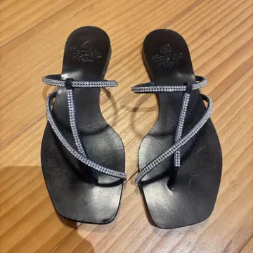 il Sandalo of Capri 큐빅 샌들 37