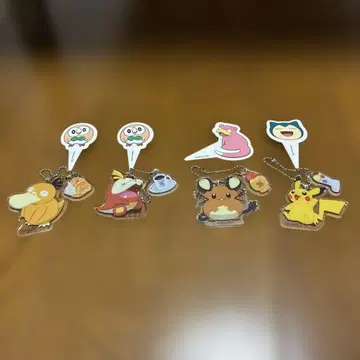 포켓몬 코메다 커피 아크릴 키링 피크 4개 세트