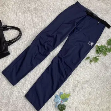 극미품 Karrimor 카리모어 저지 팬츠 네이비 로고 자수 나일론 S