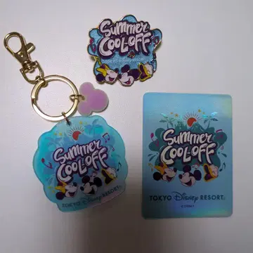 도쿄 디즈니 리조트 Summer Cool Off 키링 미세스 콜라보