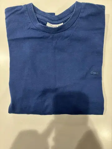 Lacoste 루즈 실루엣 크루넥 맨투맨 스웨트 셔츠 네이비