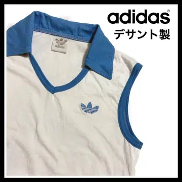 빈티지 adidas 슬리브리스 원포인트 자수 데상트