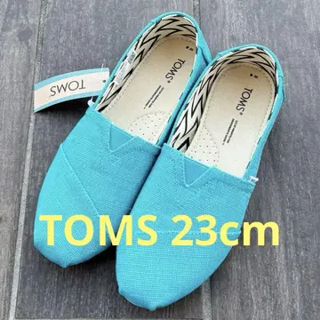 TOMS 피코크 블루 슬립온 23cm 새상품