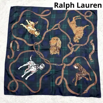Ralph Lauren 랄프 로렌 대형 스커트 실크 체크 강아지
