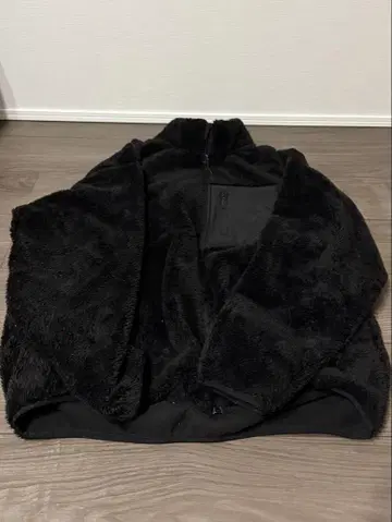 블랙 플리스 자켓