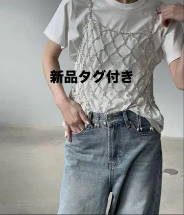 chuclla 비즈 캐미 뷔스티에 택 포함 새상품