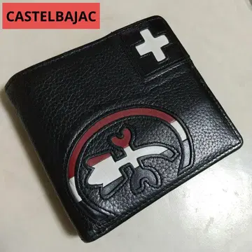 CASTELBAJAC 까스텔바작 중고 새상품급 가죽 접이식 지갑 블랙