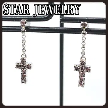 STARJEWELRY 스타 주얼리 귀걸이 십자가 크로스 큐빅