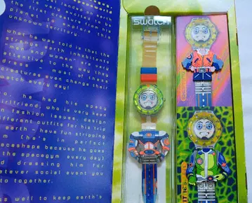 swatch 옷 갈아입기 손목시계 미사용