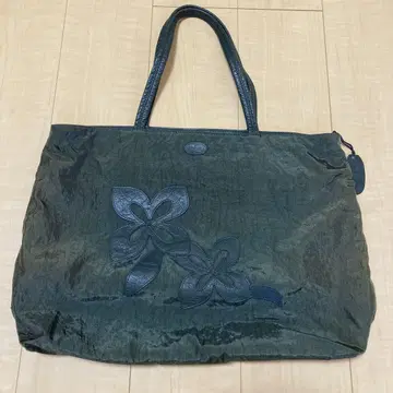 IBIZA 이비자 핸드백 나일론 녹색 그린 토트백 꽃