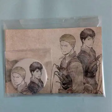 진격의 거인 라이너 벨트 캔뱃지 엽서 세트 캔디메