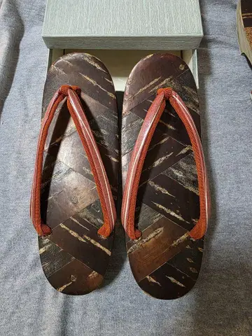 벚꽃 자작나무 세공 일본 나막신