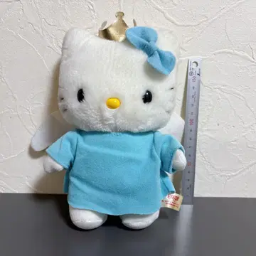 키티 봉제 인형 산리오 엔젤 한정품 스카이블루