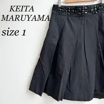 KEITA MARUYAMA 케이타 마루야마 스커트 무릎 기장 블랙