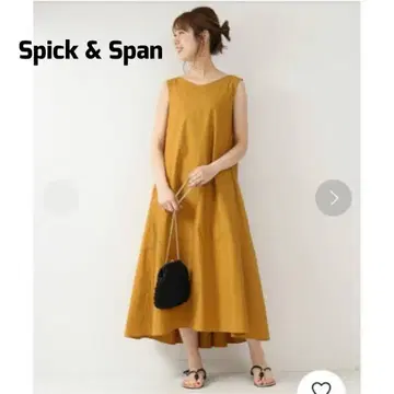 Spick & Span 코튼 플레어 맥시 원피스