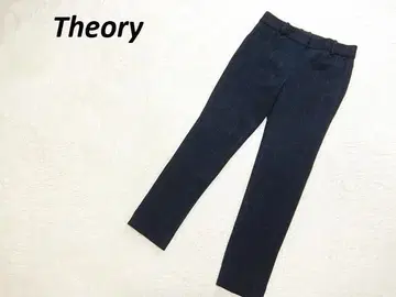 띠어리 스트레치 저지 팬츠 네이비 윈도우페인 XXO