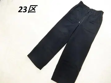 23구 스트레치 캐시미어 혼방 이지 팬츠 블랙 36