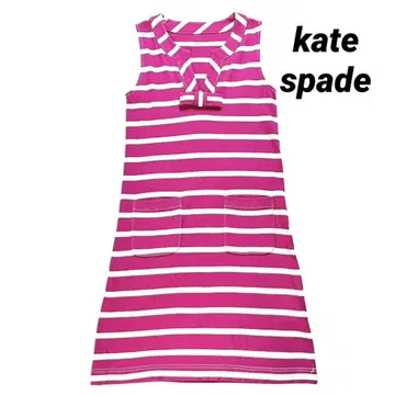 케이트 스페이드 kate spade 슬리브리스 스트라이프 원피스 핑크