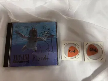 닐바나 NIRVANA 사인 CD 피크 전 멤버