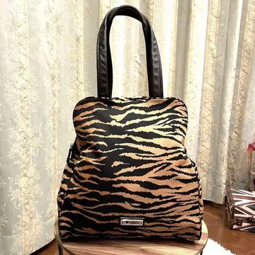 레어 새상품급 MOSCHINO 모스키노 토트백 애니멀 무늬 나일론