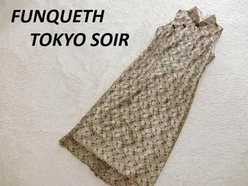 컨디션 최상 FUNQUETH 도쿄 소와르 레이스 차이나 드레스 원피스 9