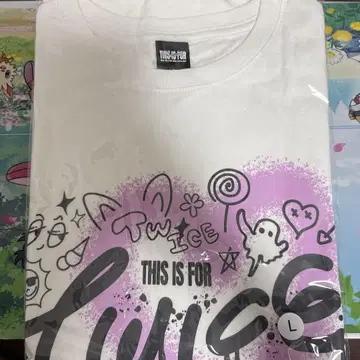 TWICE THIS IS FOR T셔츠 화이트 L사이즈